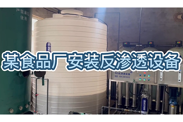 食品厂安装反渗透设备，生产质量好的食品，好水质是前提！